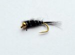 Stillwater Black Nymph Gold Bead - 1 Dozen